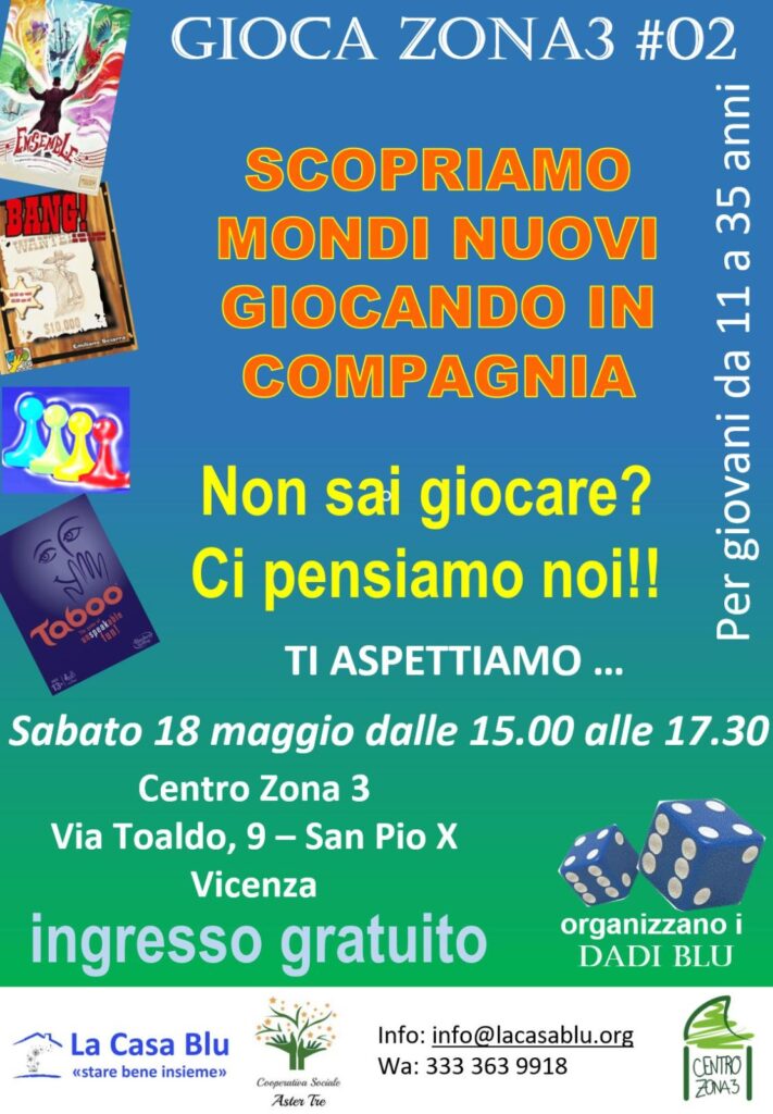 Gioca Zona3 Sabato 18 Maggio